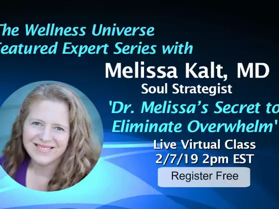 Dr. Melissa's Secret to Eliminate Overwhelm w WU Expert Dr. Melissa Kalt